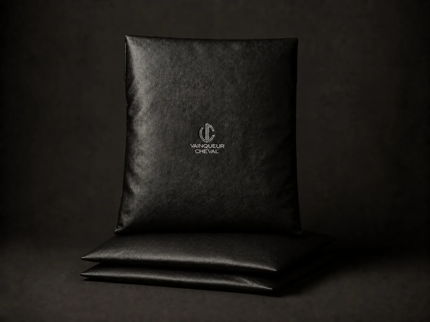 Stack of Vainqueur Cheval premium protective jacket packaging ready for delivery